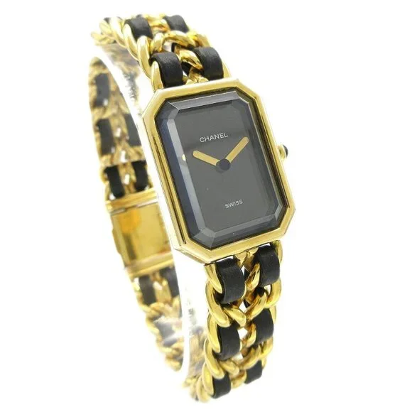Chanel Premiere Watch Gold #XL E.C Chanel Premiere Watch Gold #XL E.C.***** 113625 | eBay main image 4